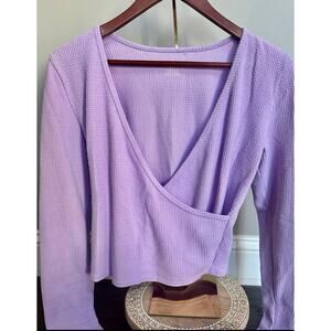 Aerie light purple long sleeve top